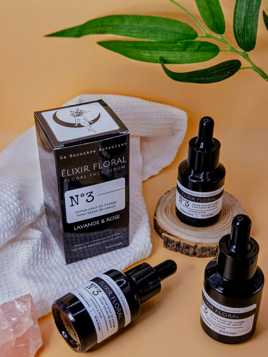 serum visage soin pour la peau lavande rose