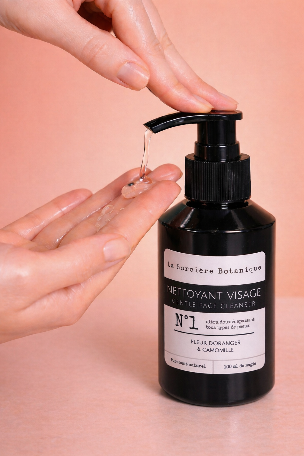 gel nettoyant visage camomille doux sent bon fait au quebec